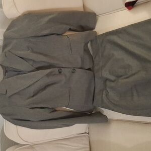 Gray pencil skirt suit The Limited